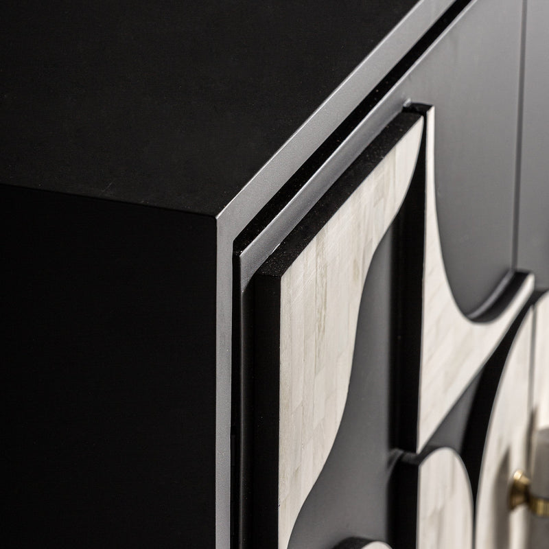 Athy Sideboard in Black/White Colour