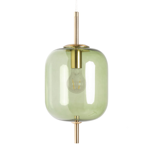 Micah Ceiling Lamp in Green/Gold Colour