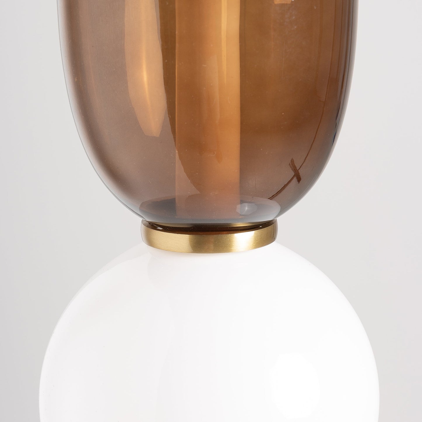 Micah Ceiling Lamp in White/Brown Colour