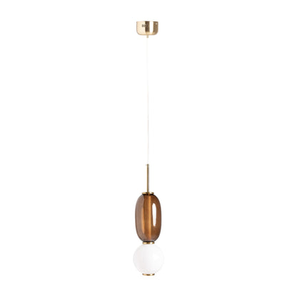 Micah Ceiling Lamp in White/Brown Colour