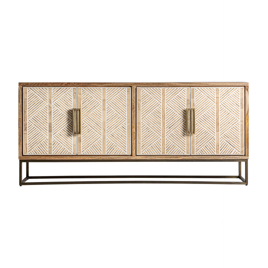 Laugna Sideboard in Natural/Gold Colour