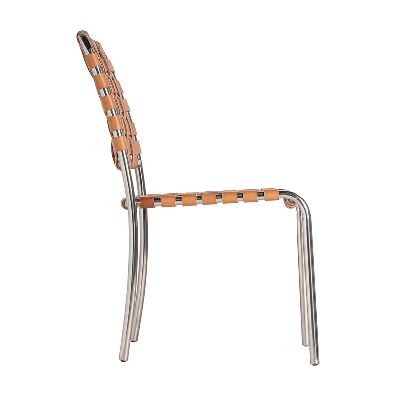 Kinloss Chair in Brown/Silver Colour