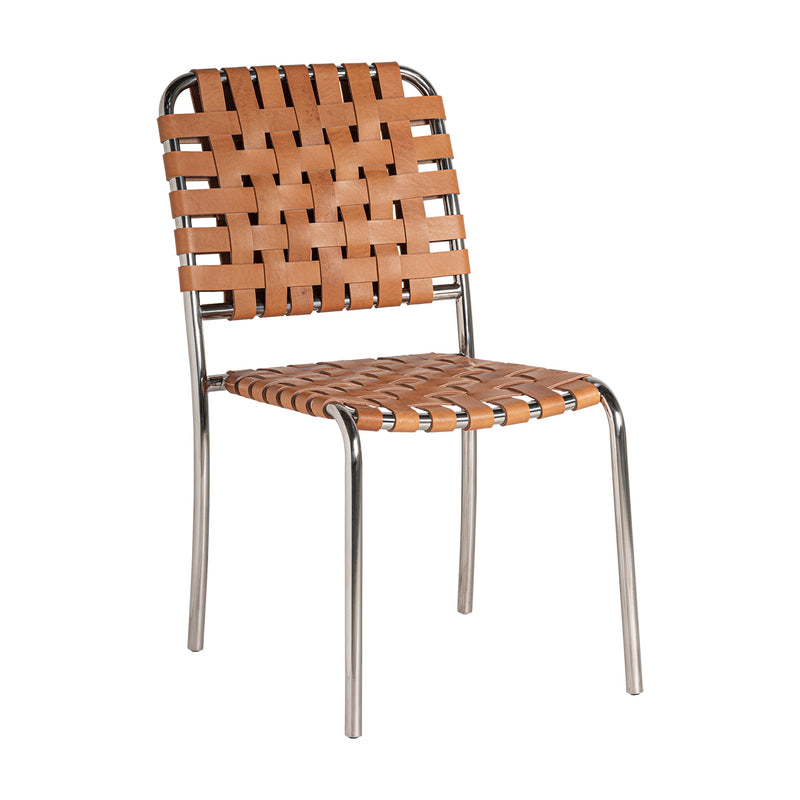 Kinloss Chair in Brown/Silver Colour
