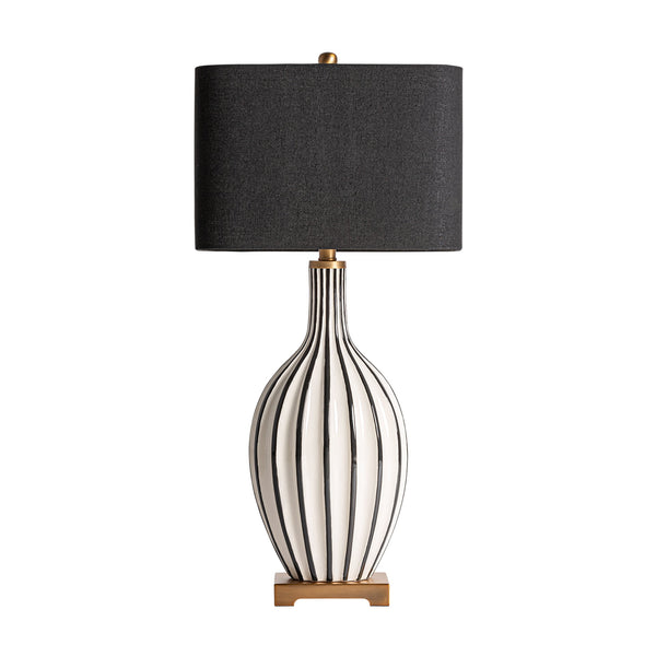 Lámpara De Sobremesa en Color Negro/Blanco - Lámparas De Sobremesa - Granada Maison