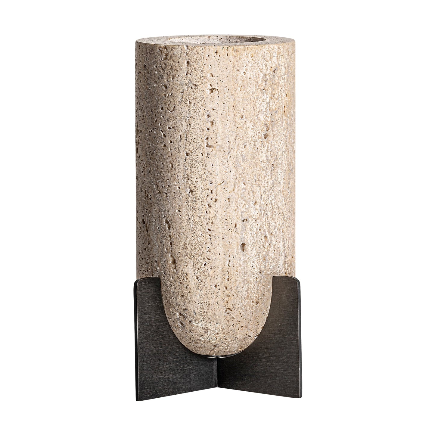 Asher Candle Holder in Beige Colour