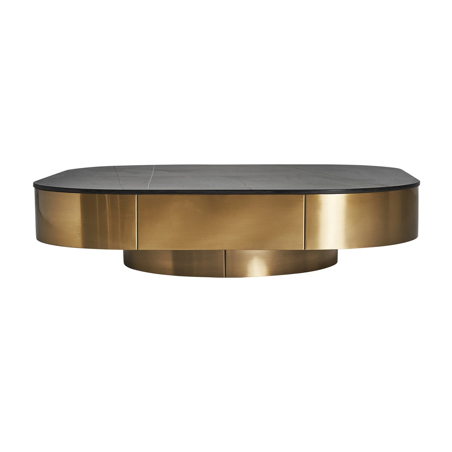 Davik Coffee Table in Black/Gold Colour