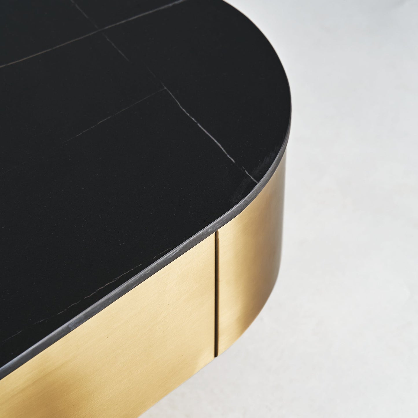 Davik Coffee Table in Black/Gold Colour