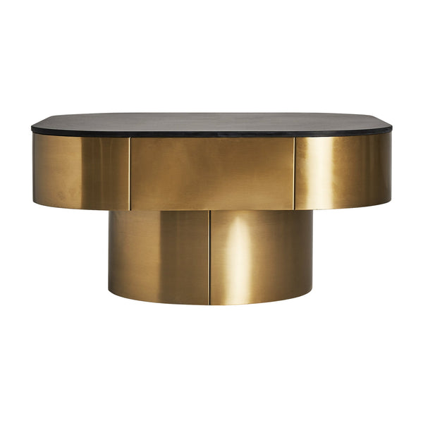 Davik Coffee Table in Black/Gold Colour