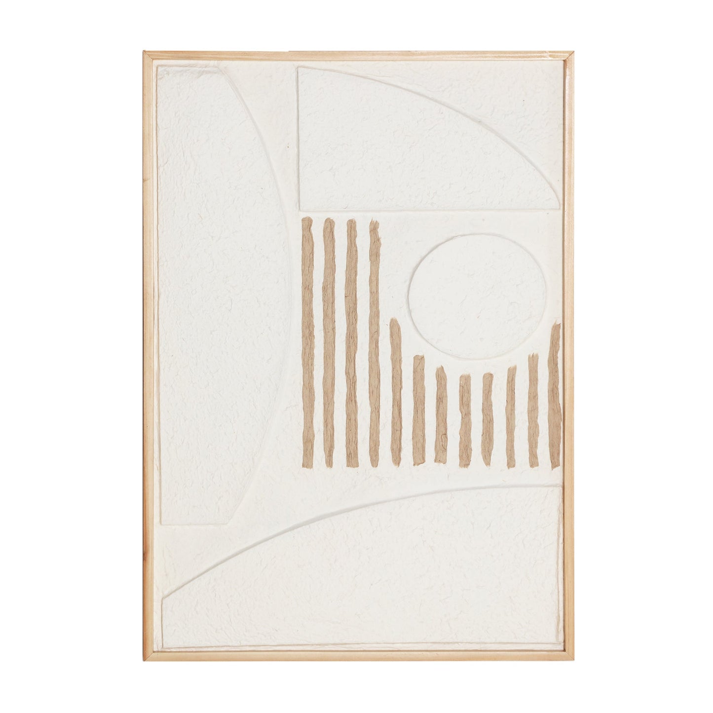 Parker Wall Art in White/Natural Colour