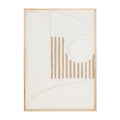 Parker Wall Art in White/Natural Colour