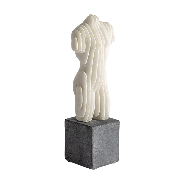 Figura Decorativa Theon en Color Blanco/Negro
