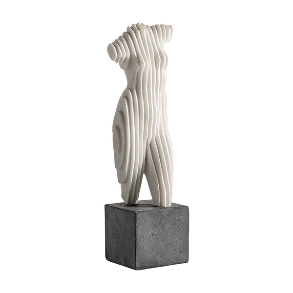 Figura Decorativa Theon en Color Blanco/Negro