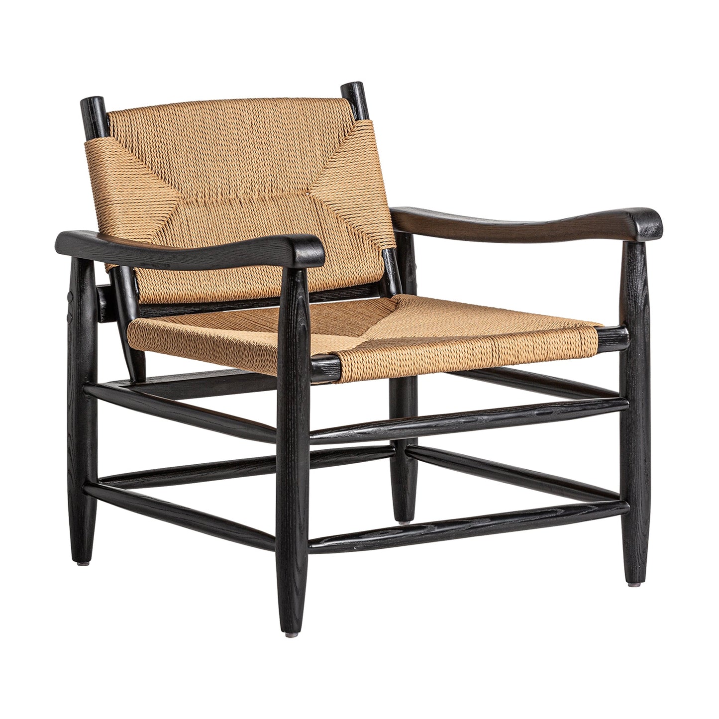 Dalvik Armchair in Black/Natural Colour