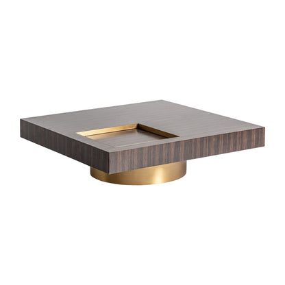 Cheb Coffee Table in Gold/Black Colour