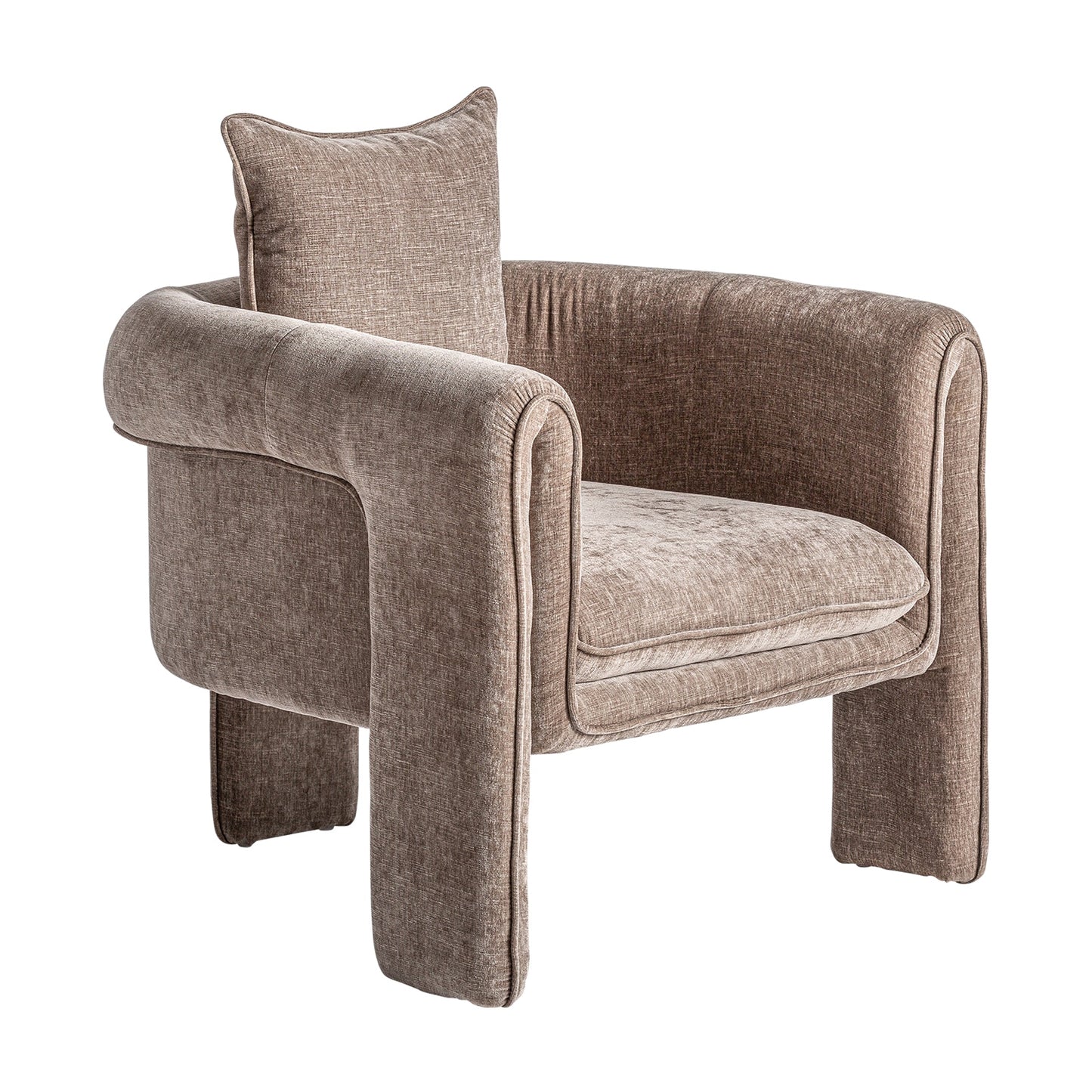 Karka Armchair in Taupe Colour