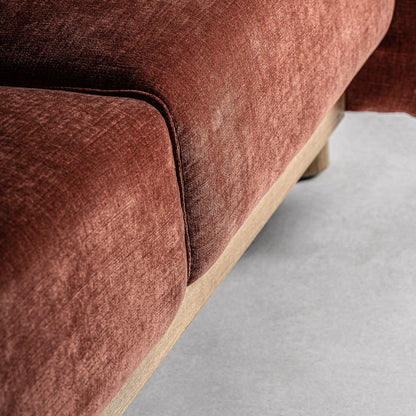 Carlton Sofa in Burgundy Colour