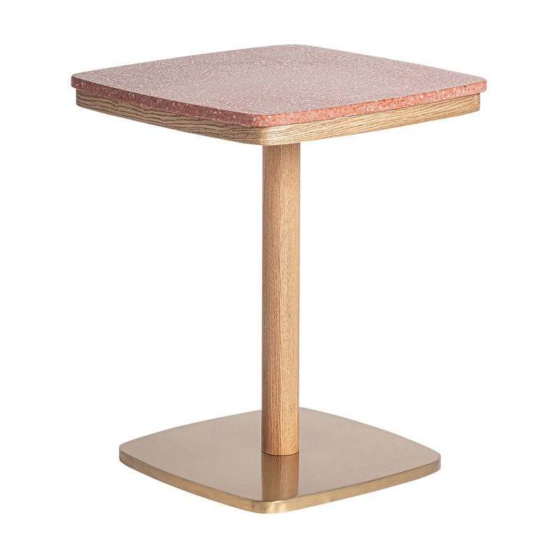 Alferce Bar Table in Red/Gold Colour