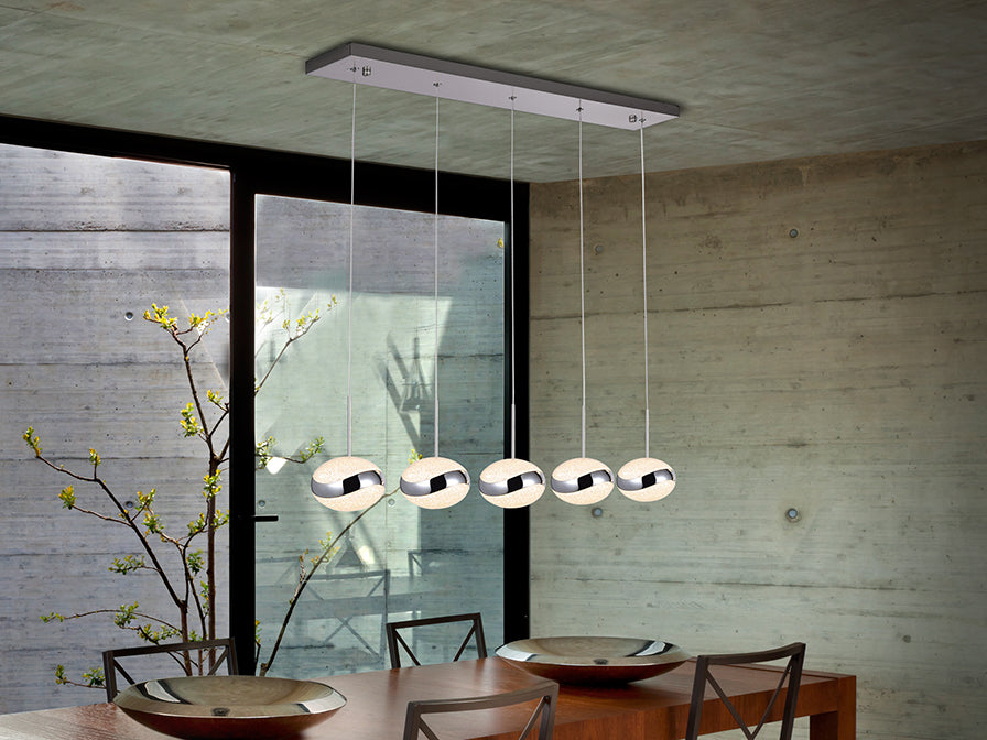 Lámpara Led Lipse 5 Luces Cromo - Lámparas de Techo - Granada Maison