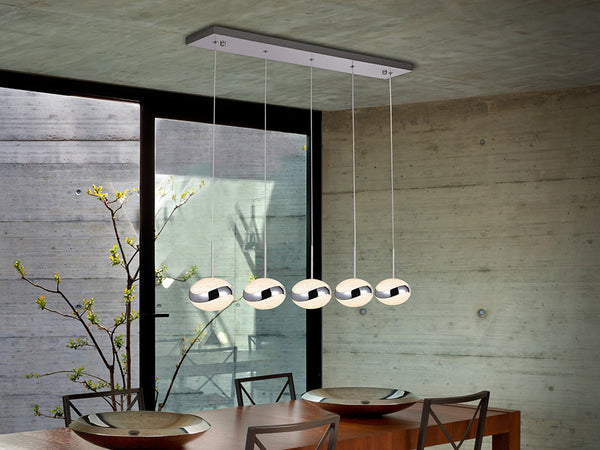 Lamp. Led Lipse 5 Luces Cromo - Lámparas de Techo - Granada Maison