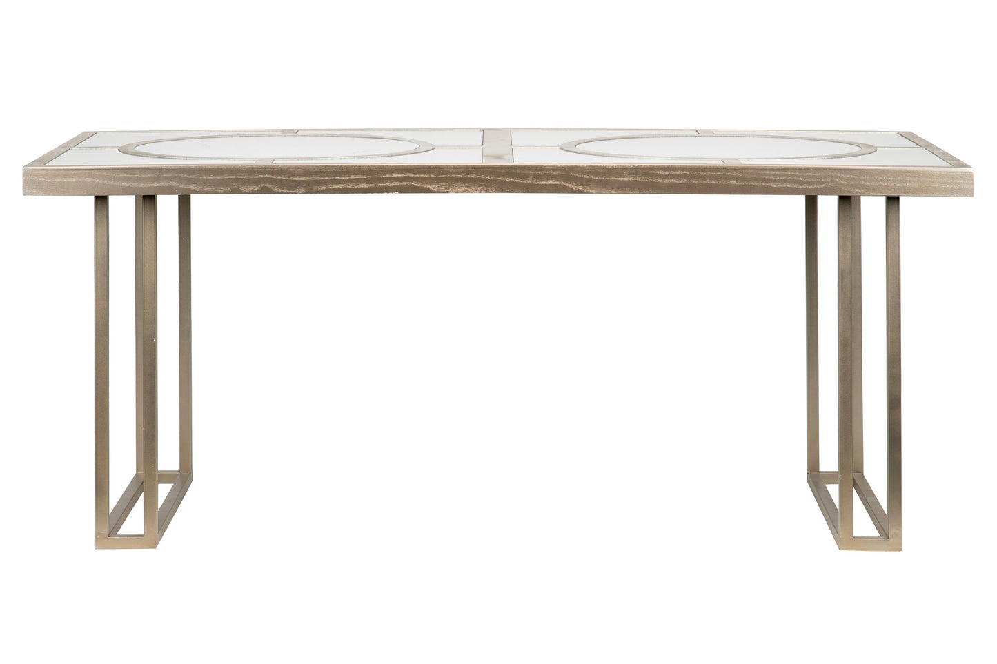 Mesa Comedor Madera-metal Champagne 180x90x77 Cm - Mesas de Comedor - Granada Maison