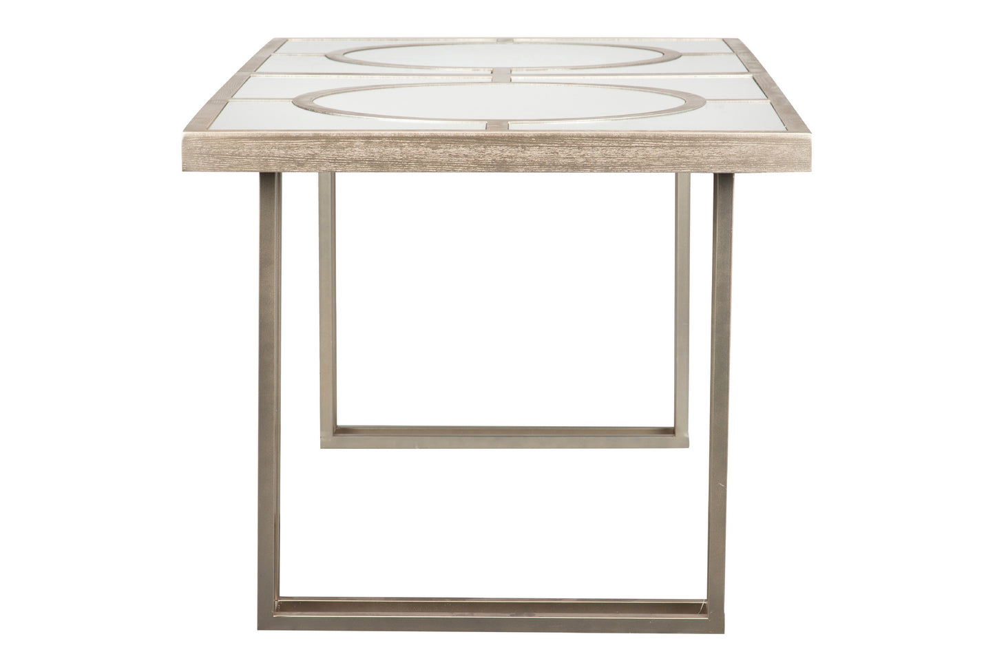 Mesa Comedor Madera-metal Champagne 180x90x77 Cm - Mesas de Comedor - Granada Maison