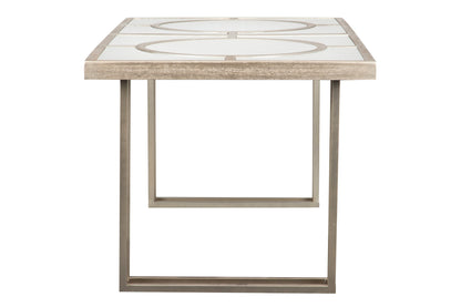 Mesa Comedor Madera-metal Champagne 180x90x77 Cm - Mesas de Comedor - Granada Maison