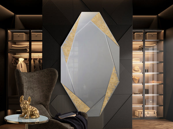 Espejo Grande Laverna Oro - Espejos de Cristal - Granada Maison