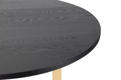 Mesa Comedor Mdf Metal Negro Dorado 160x100x75 Cm - Mesas de Comedor - Granada Maison