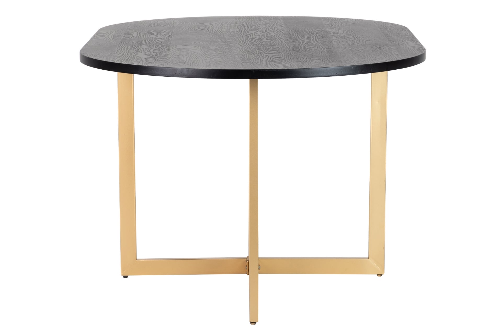 Mesa Comedor Mdf Metal Negro Dorado 160x100x75 Cm - Mesas de Comedor - Granada Maison