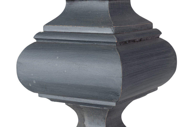 Lámpara De Sobremesa Madera Gris Oscuro 50x50x79cm - Lámparas Sobremesa - Granada Maison