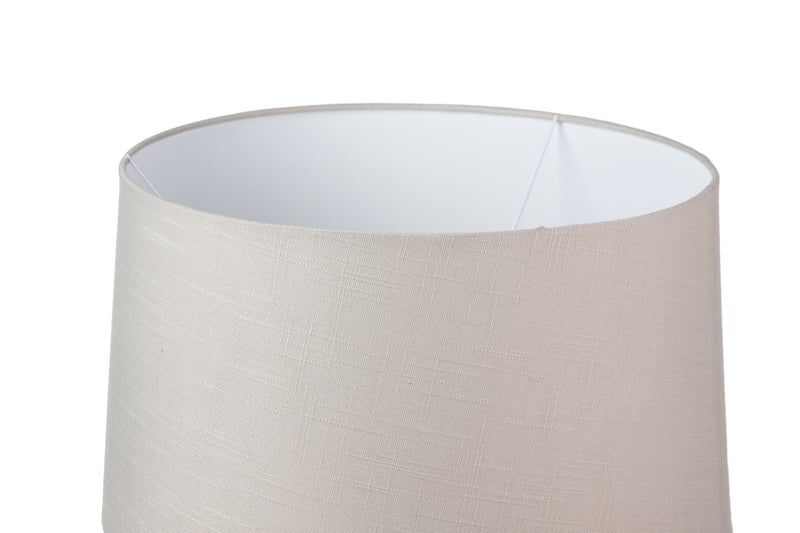 Lámpara De Sobremesa Madera Blanco 48x48x82 Cm - Lámparas Sobremesa - Granada Maison
