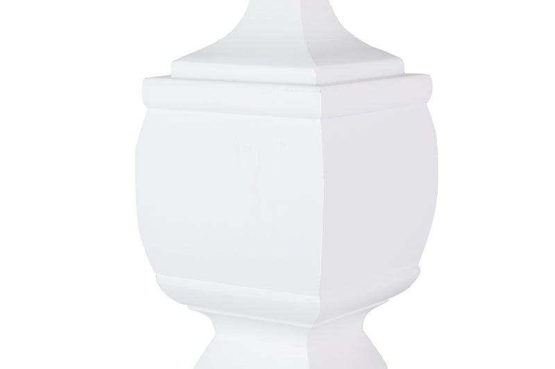 Lámpara De Sobremesa Madera Blanco 48x48x82 Cm - Lámparas Sobremesa - Granada Maison