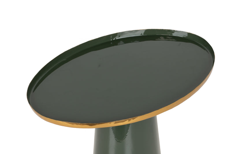 Mesa Auxiliar Metal Verde 57x38x45 Cm - Mesas Auxiliares - Granada Maison