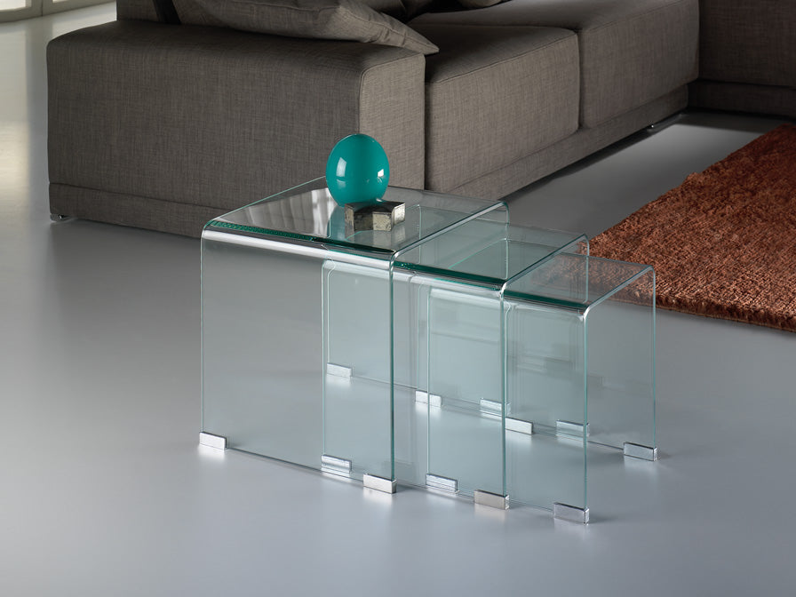 Mesas Nido Glass Transpte - Mesas Auxiliares - Granada Maison