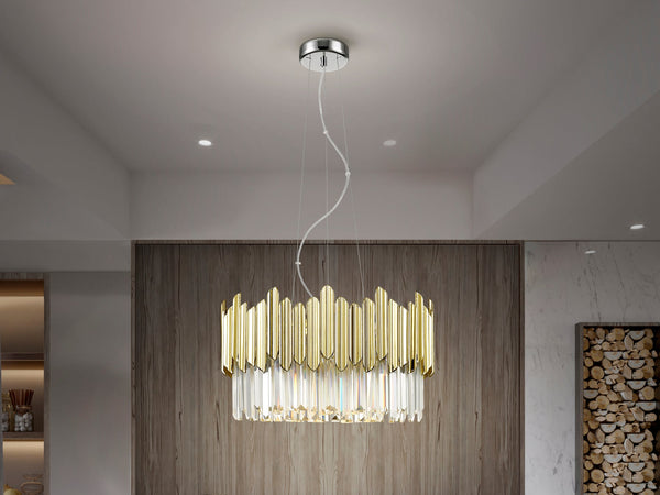 Tiara Lampara 6L Cromo Oro - Lámparas de Techo - Granada Maison