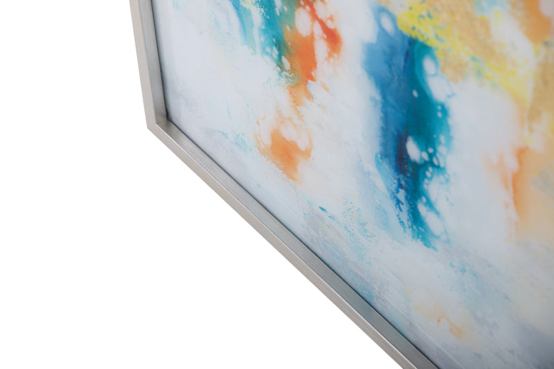 Cuadro Cristal Abstracto Con Marco 90x4x120 Cm - Pinturas - Granada Maison
