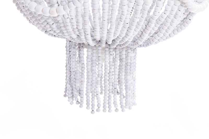 Lámpara Techo Metal Blanco Mate 50x50x76 Cm - Lámparas de techo - Granada Maison