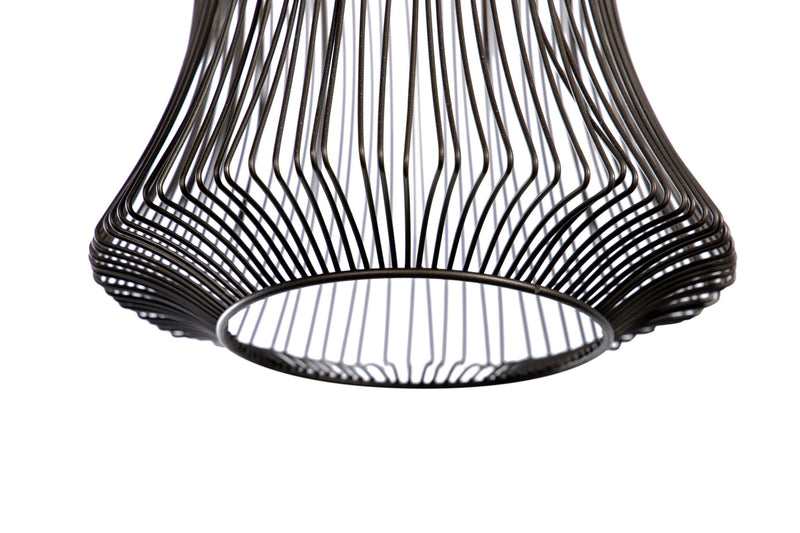 Lámpara Techo Metal Negro 25x25x69 Cm - Lámparas de techo - Granada Maison
