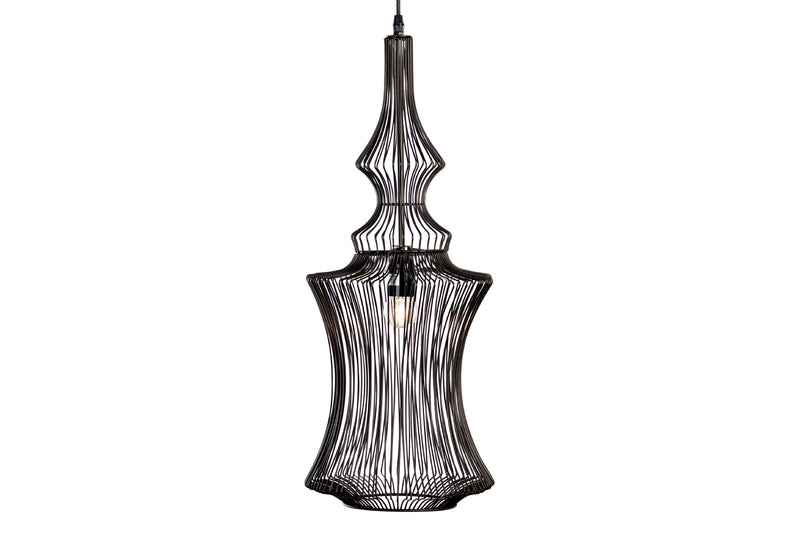 Lámpara Techo Metal Negro 25x25x69 Cm - Lámparas de techo - Granada Maison