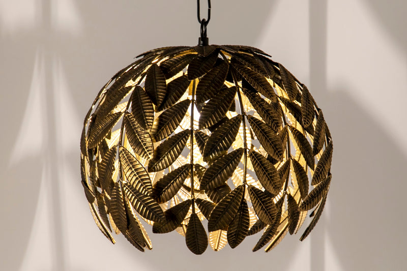 Lámpara Techo Metal Dorado Envejecido 45x45x41 Cm - Lámparas de techo - Granada Maison