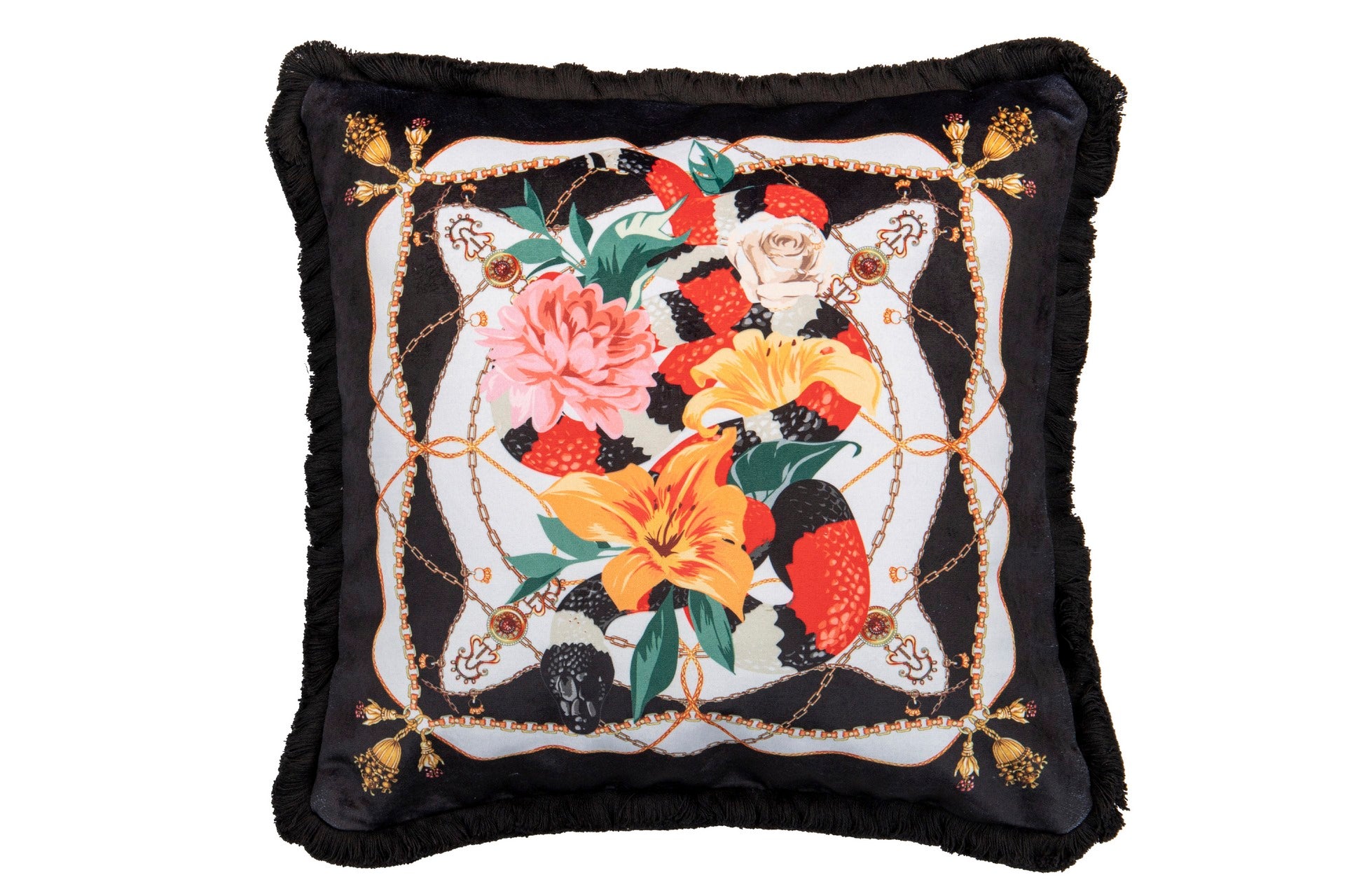 Cojin Classic Flores Velvet 45x13x45 Cm - Cojines - Granada Maison