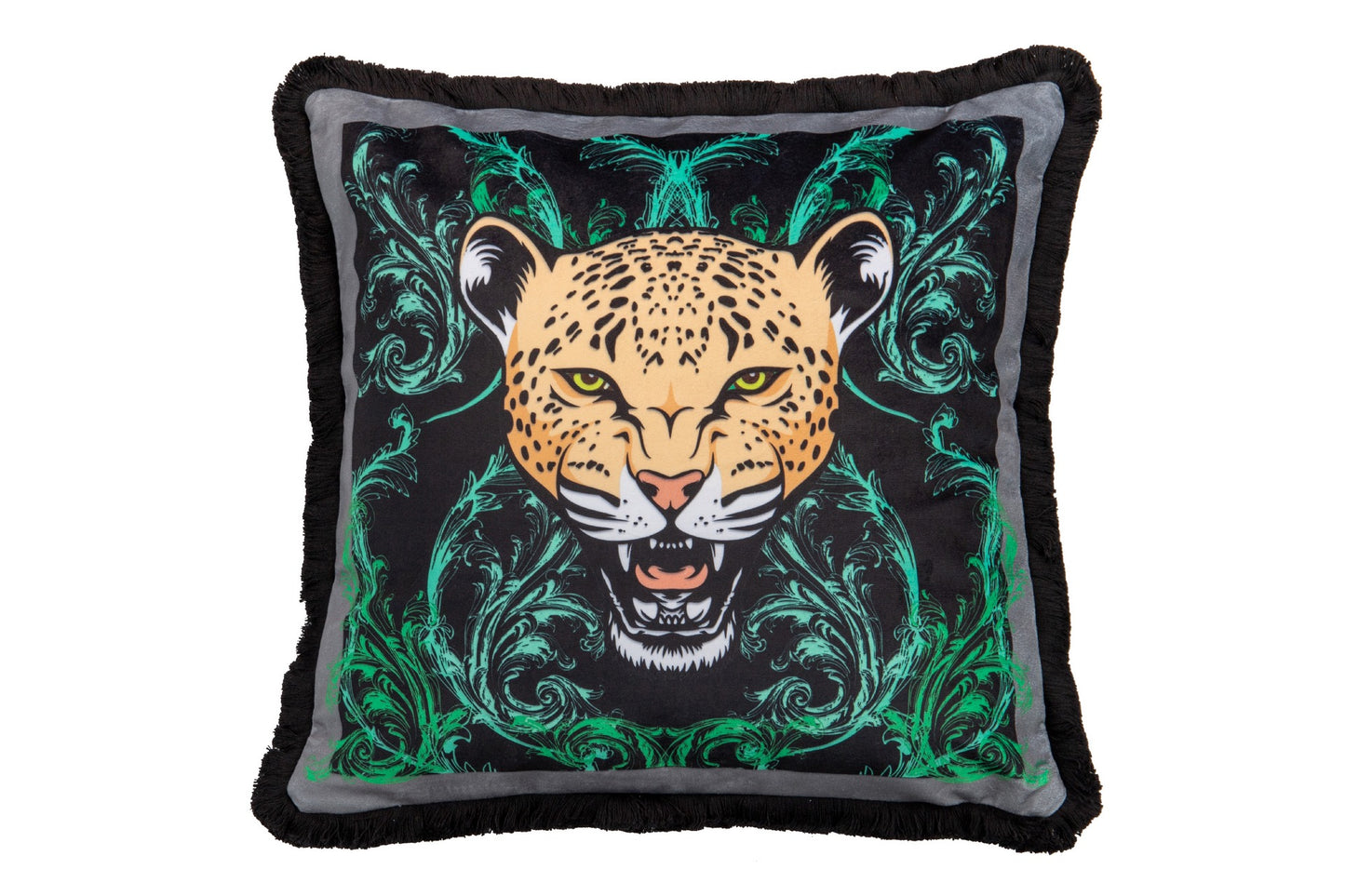 Cojin Classic Tigre Velvet 45x13x45 Cm - Cojines - Granada Maison