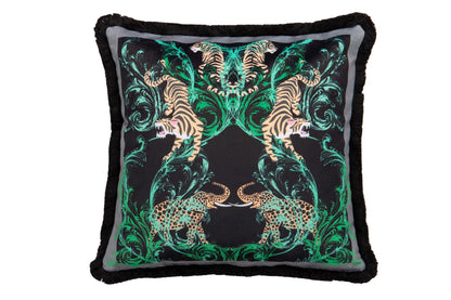 Cojin Classic Tigre Velvet 45x13x45 Cm - Cojines - Granada Maison