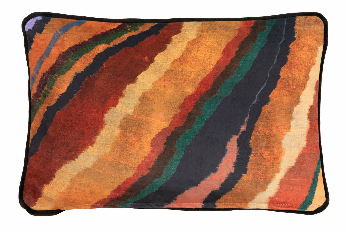 Velvet Multicolor India Cushion 45X13X30 Cm