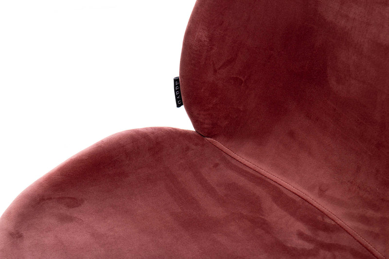 Silla Velvet Rosa/beige C/patas Doradas 48x62x86cm - Sillas y Sillones - Granada Maison