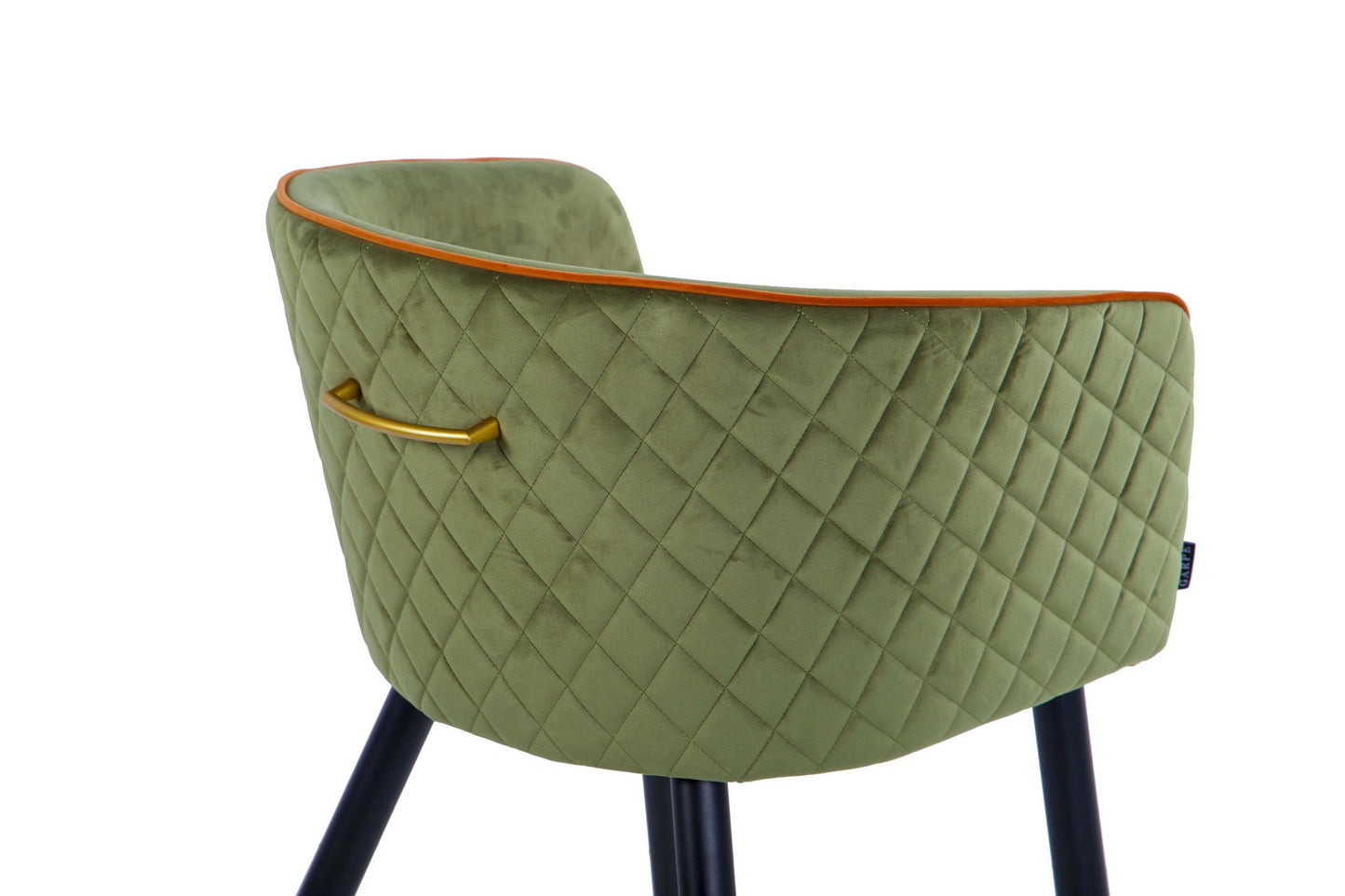 Silla Velvet Verde-Naranja C/ Tirador 55X57X76 Cm