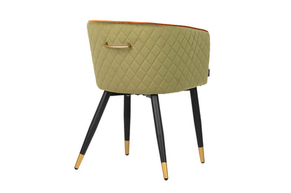 Silla Velvet Verde-Naranja C/ Tirador 55X57X76 Cm