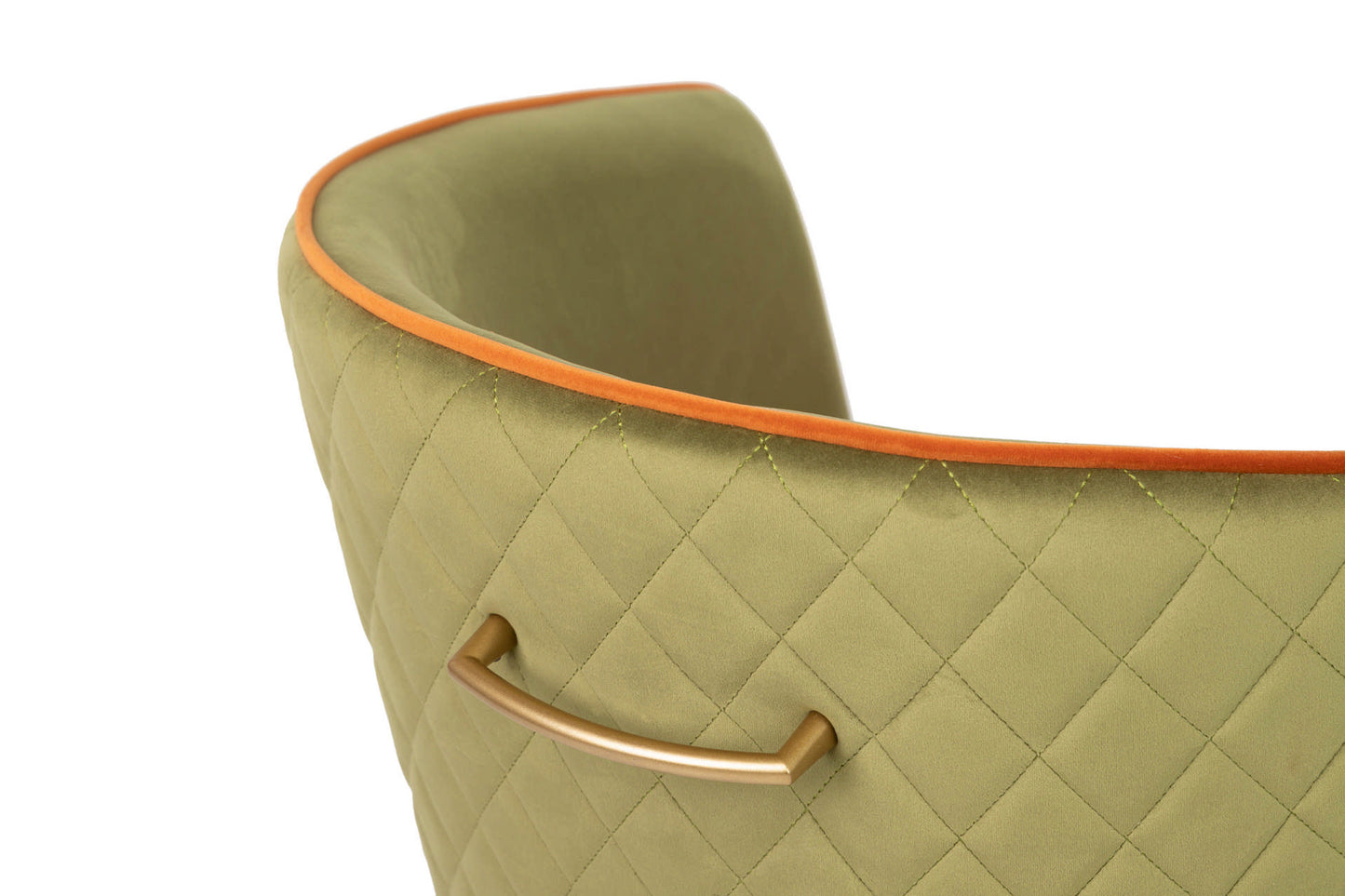 Silla Velvet Verde-Naranja C/ Tirador 55X57X76 Cm