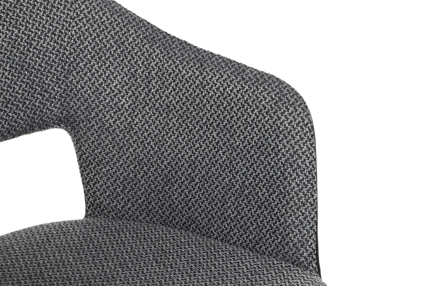 Silla Metal Pu-poliester Grey-black 59x60x80 Cm - Sillas y Sillones - Granada Maison