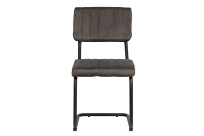 Silla Velvet Metal Grafito 46x57x88 Cm - Sillas y Sillones - Granada Maison